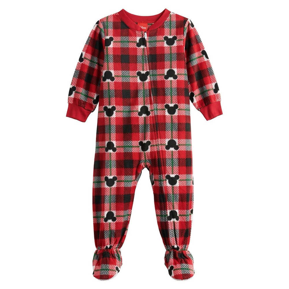 Disney's Mickey Mouse Baby Footed Zip Pajamas 18-24 mo